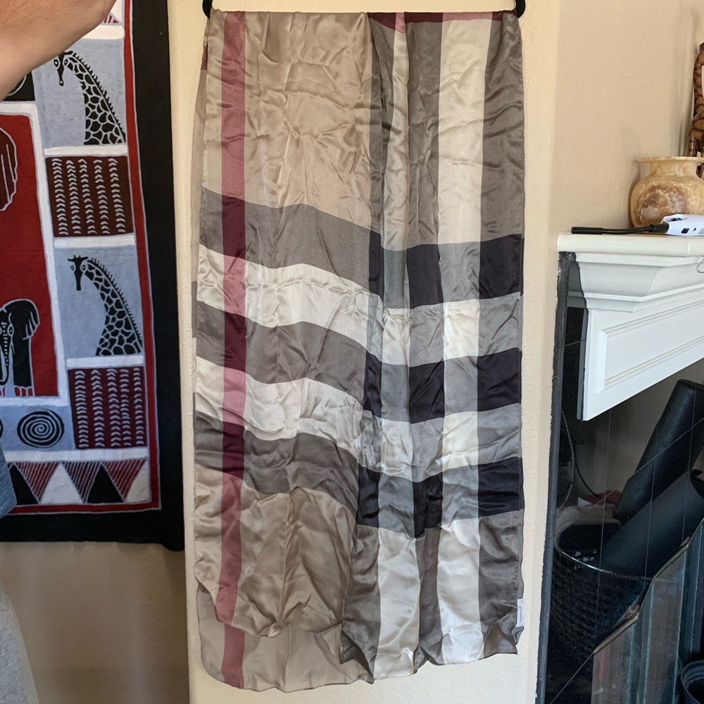 Burberry 100% Silk Scarf